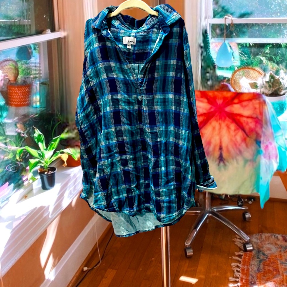 Turquoise Gemini Flannel 🍁